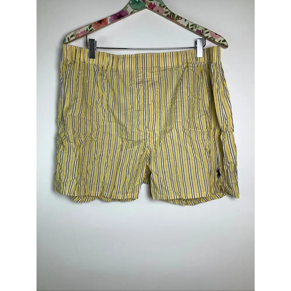 Polo Ralph Lauren Men's XL Yellow Classic Fit Cotton Woven Boxers Short C15-5